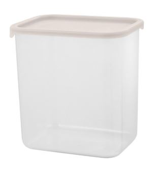 Банка для сыпучих продуктов Sugar&Spice Vanilla прямоуг,1,5л  с гибкой крышкой латте